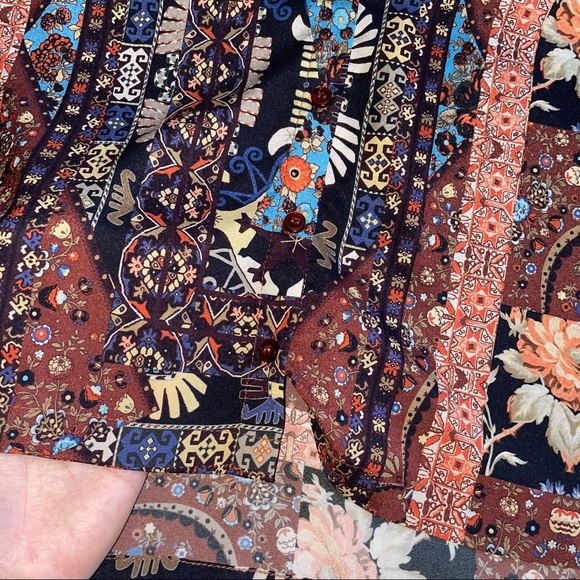 TOPSHOP BUTTON DOWN BLOUSE - Picture 4 of 8